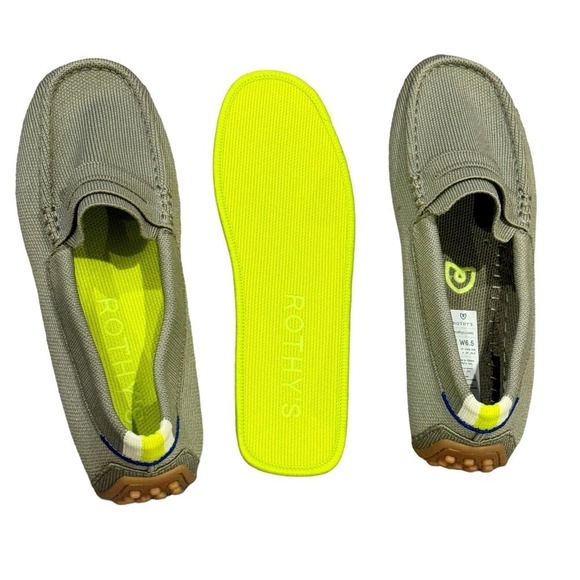 Rothy's The Driver Loafer Slip-On Retired Martini Olive Size W6.5 NWOB - Picture 9 of 10